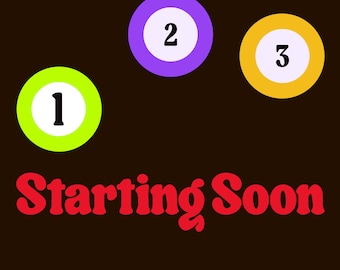 Animated Starting Soon Overlay – Motion Graphics Pack for Vtubers (Digital Download)