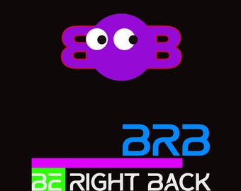 Be Right Back BRB Loading Screen - JVC Vintage Animated Screensaver.