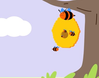 Animated Bee Twitch Stinger Overlay | Honey Stream Transition (Digital Download)