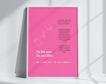 In the Mood for Love Letter Digital Poster - Romantic Decor Print