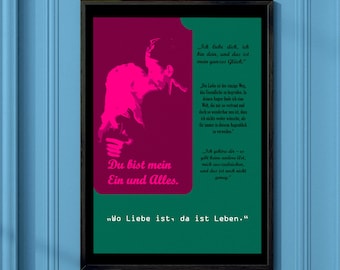 1st Anniversary Gift for Wife - Digital Love Quote letter Poster - Digital Download