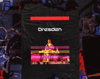 Vintage Abstract Dresden Pop Art Print - Instant Digital Download