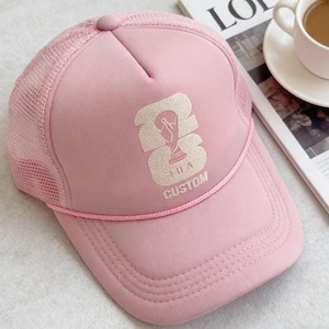 Sponge hat | High Crown Trucker Hat with Personalized Embroidery | Unique Gift