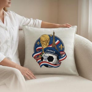 Personalized Soccer Cushion, Custom National Team Gear, 2026 Soccer Fan Gift, Name and Number Football Pillow, Soccer Support Gift