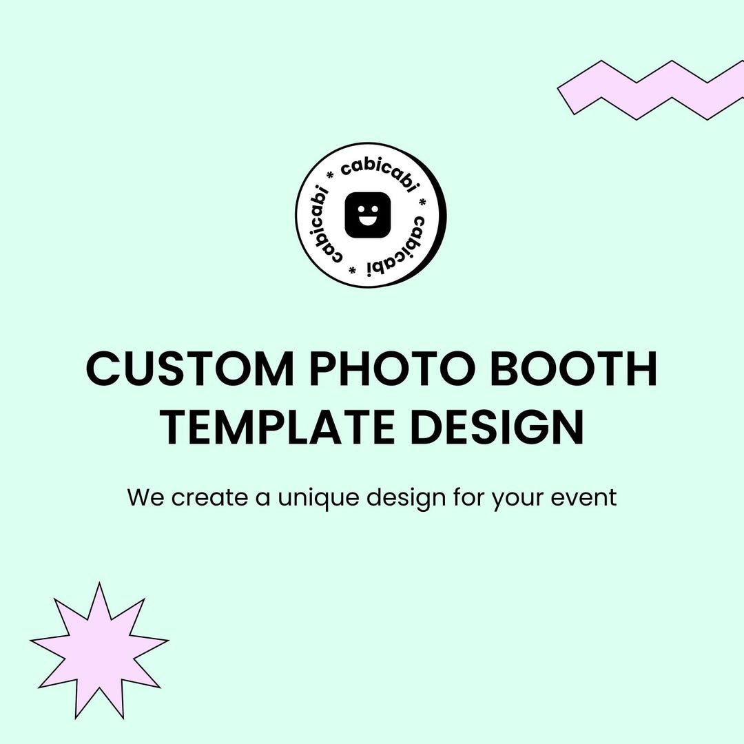 Photo Booth Custom Design Custom Photo Booth Template Design Service for Events, Any Size or ...