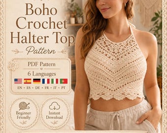 Haut dos nu au crochet fait main, vêtements Boho Summer Festival Beach Cottagecore