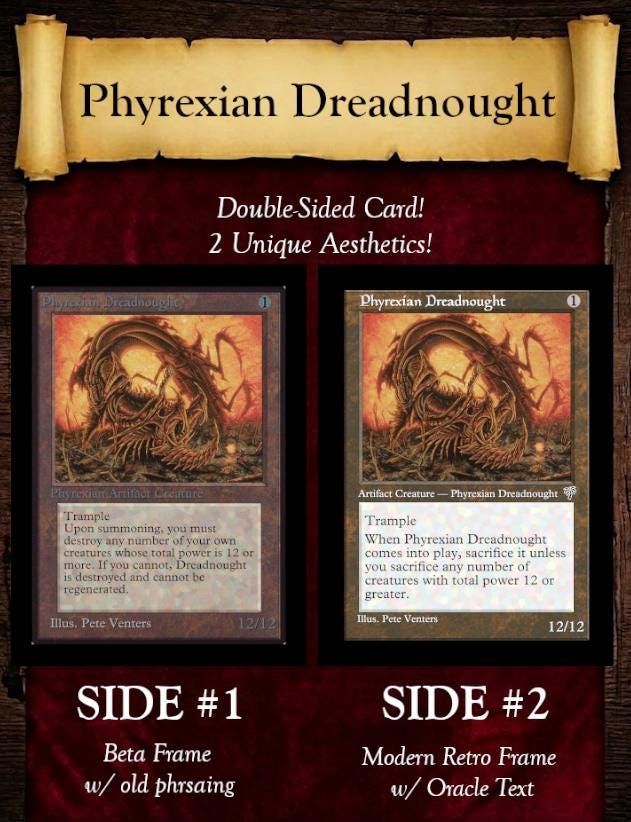 Mtg proxy phyrexian dreadnought - Etsy 日本
