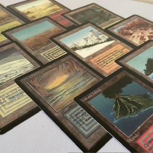 Dual Land Singles - Magic: The Gathering (MTG), (Beta & Retro Rahmen) 2-seitige kundenspezifische Karte, Playtest/Proxy