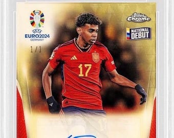 Autógrafo de LAMINE YAMAL PSA 10 Paquete Misterioso 4 Tarjetas en total