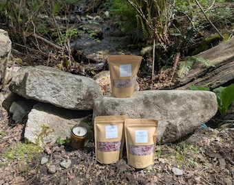 Ritual Bath Soak | Beltane Botanicals | Handcrafted Bath Salts | Small Batch Apothecary | Pacific Northwest | 400g
