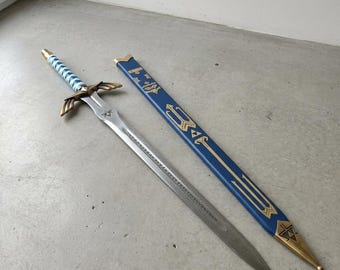 Espada de fantasía hecha a mano con escudo / Réplica decorativa con vaina, regalo para hombres