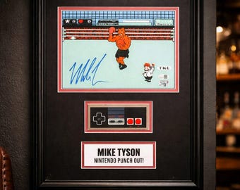 Mike Tyson Autographed Framed NES Punch Out (JSA witnessed)