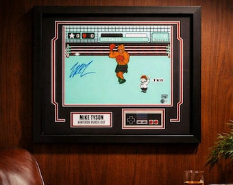 Mike Tyson Autographed Framed NES Punch Out (Beckett witnessed)