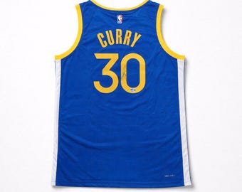 Signed Real Authentic Steph Curry Nike Basketball Jersey Beckett Authenticated