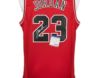 Signed Real Authentic Michael Jordan Vintage Basketball Jersey PSA DNA Authenticated