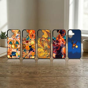 Fire Dragon Phone Case Anime Flame Monster Cover for iPhone 17 16 15 14 13 Pro Max Samsung S26 S25 Ultra Retro Gamer Gift