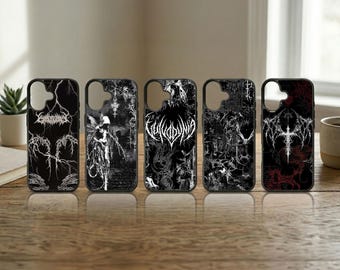 Cyber Goth Phone Case Gothic Cybersigilism Cover for iPhone 17 16 15 14 13 Pro Max Samsung S26 S25 Ultra Alt Fashion Industrial