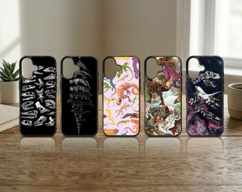Tribal Lizard Phone Case Cave Art Reptile Cover for iPhone 17 16 15 14 13 Pro Max Samsung S26 S25 Ultra Ancient Shamanic Gift