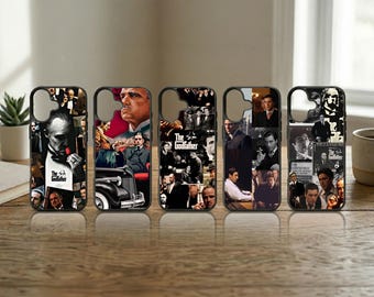 Italian Mafia Phone Case Mob Boss Cover for Samsung S25 S24 Ultra iPhone 17 16 15 14 13 Pro Max Vintage Gangster Sicily Noir Gift