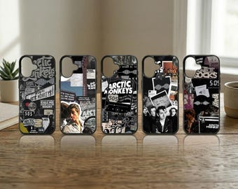 Indie Rock Phone Case Dark Alt Music Cover for Samsung S25 S24 Ultra iPhone 17 16 15 14 13 Pro Max Vintage British Band Grunge Art Gift