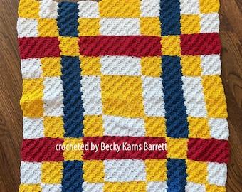 Angel Small Quilt Afghan C2C Crochet Pattern, Written Row Counts, C2C Graphs, Corner to Corner, Crochet Pattern, C2C Graph
