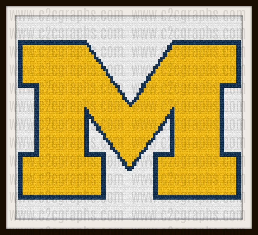 letter m block afghan c2c crochet pattern written row counts c2c graphs corner to corner crochet pattern c2c graph