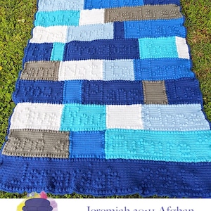 Jeremiah 29:11 Afghan, Bobble Crochet Pattern, Graph and Written Row by Row Included image 5