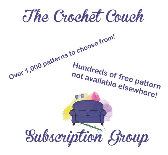 The Crochet Couch Pattern Subscription Etsy