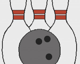Bowling Afghan SC / TSS Crochet Pattern, Written Row Counts for single crochet and tunisian simple stitch