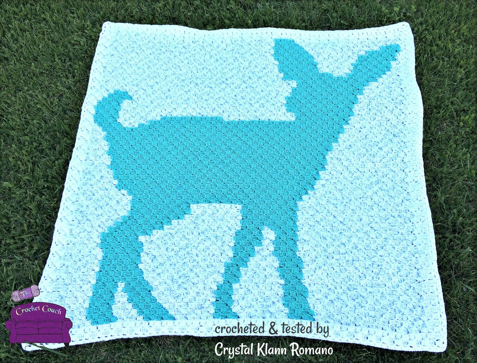 Fawn Baby Afghan, C2C Crochet Pattern, Written Row by Row, Color Counts