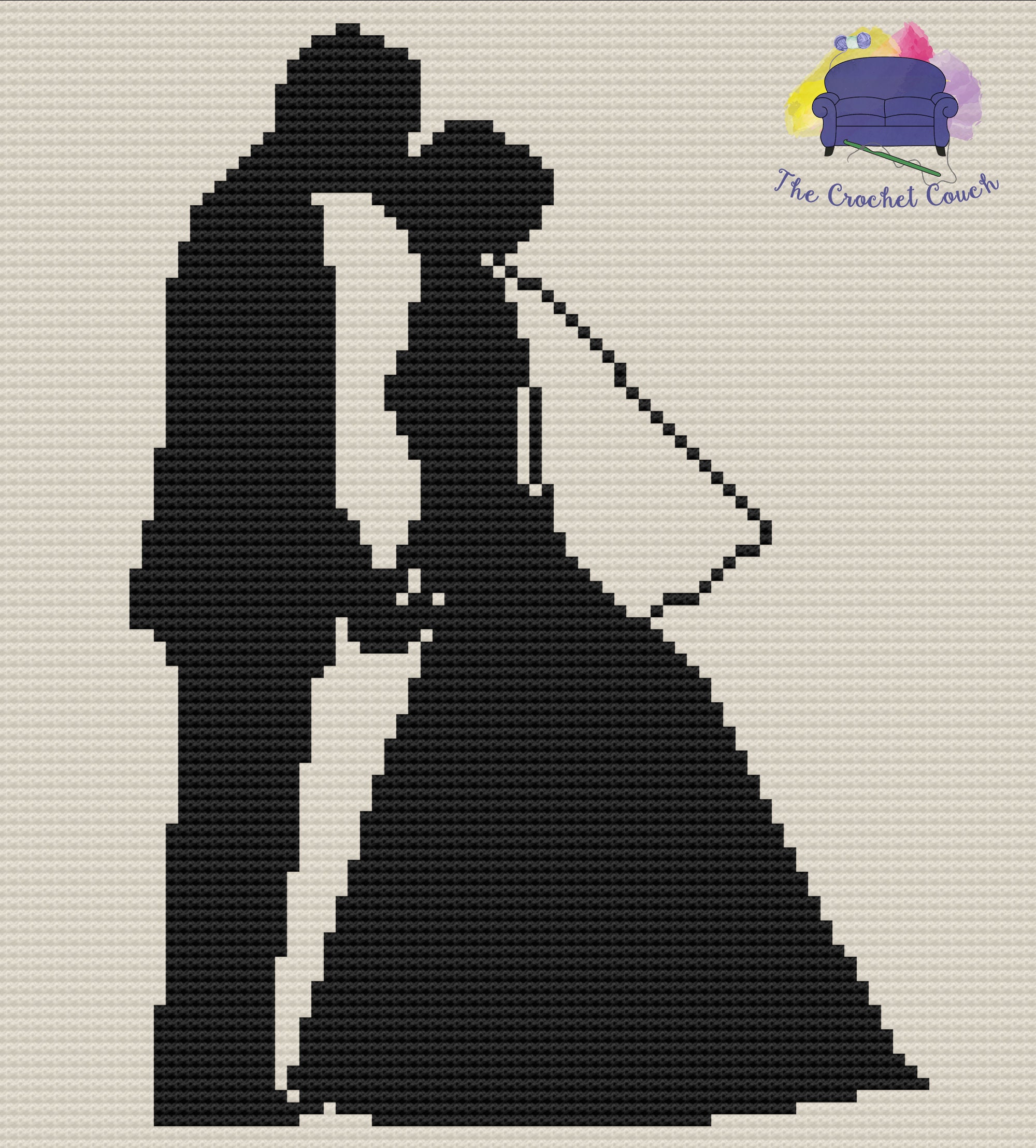 Wedding Couple Afghan C2C Crochet Pattern, Written Row Counts, C2C Graphs, Corner to Corner, Crochet Pattern, C2C Graph