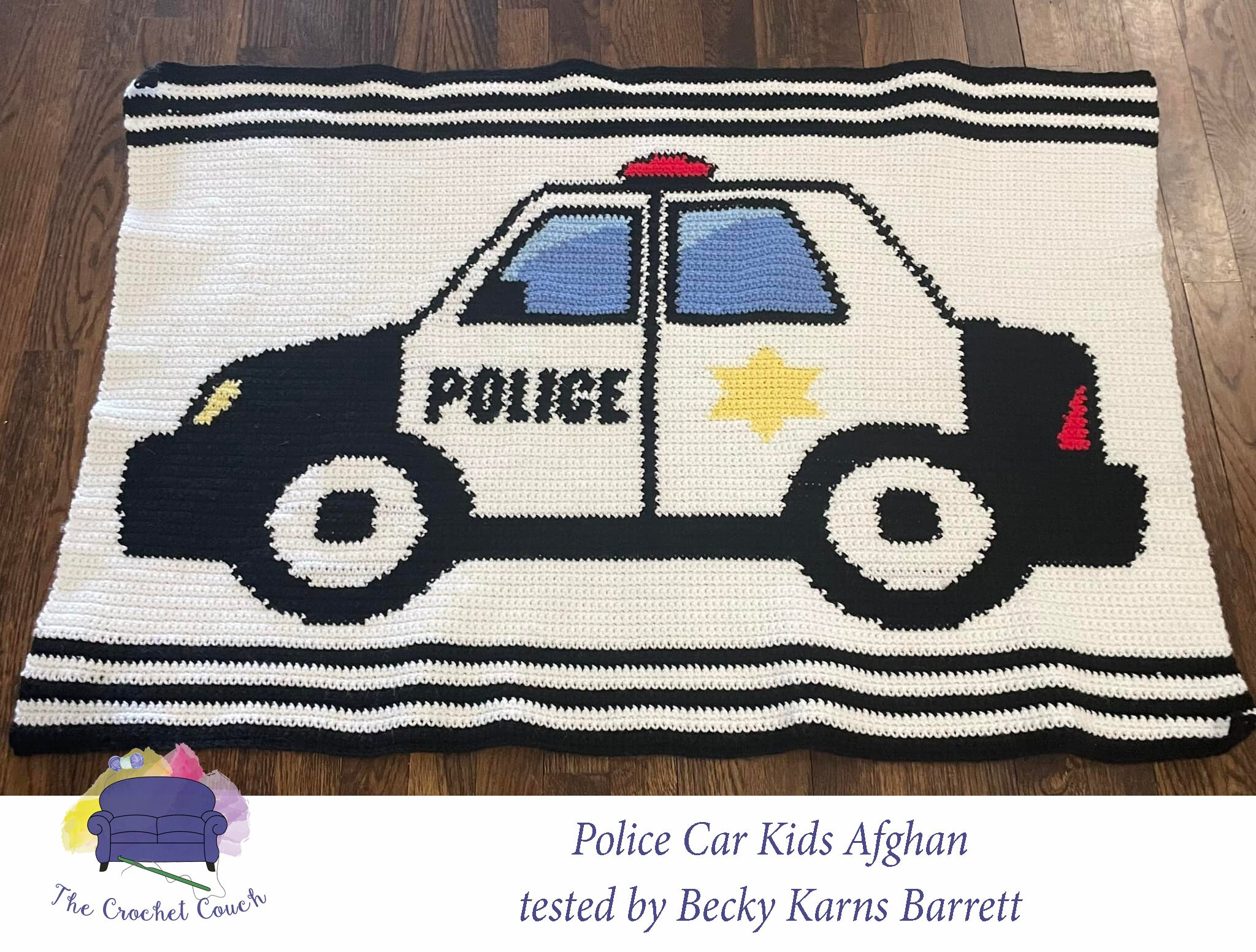 Kit amigurumi hardicraft voiture de police