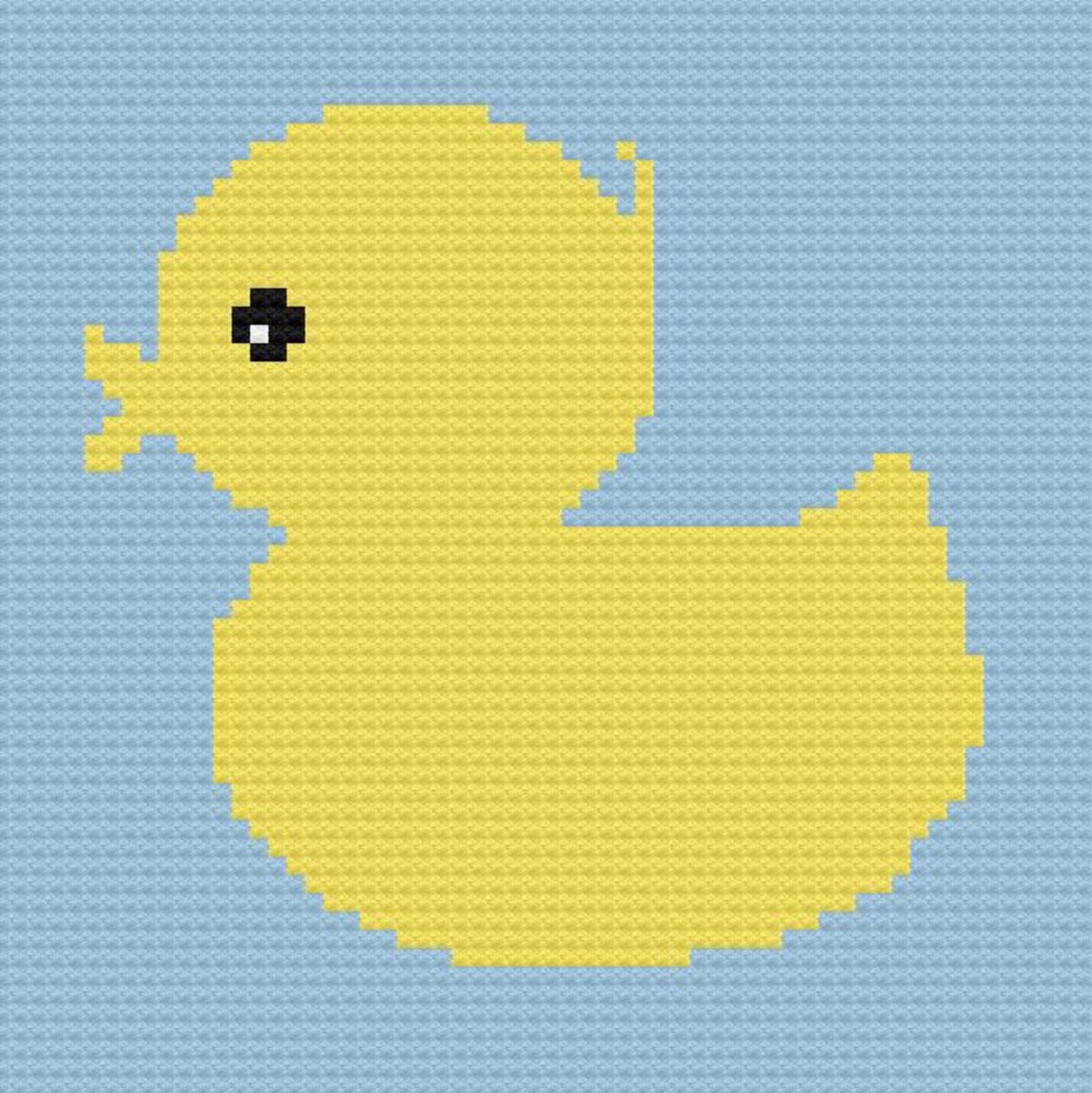 Rubber Duck Baby Blanket C2C Crochet Pattern Written Row Etsy
