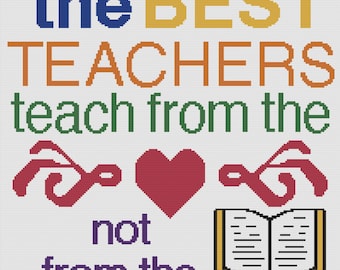 Best Teachers Afghan SC / TSS Crochet Pattern, Written Row Counts, sc tss Graphs, Crochet Pattern