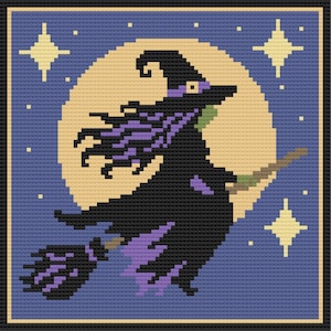 Moonlit Witch Afghan Crochet Pattern: C2C (Digital Download)