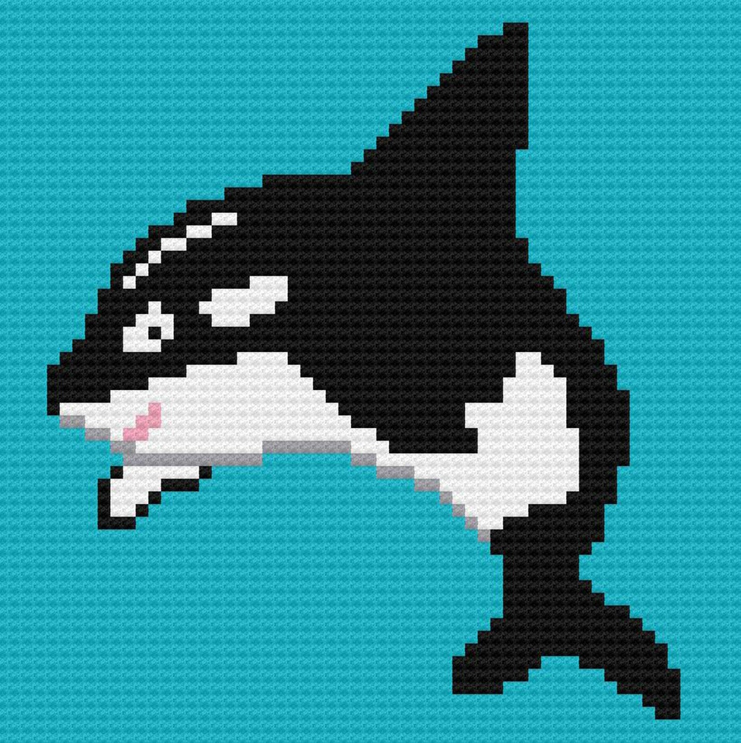 Orca Whale Baby Blanket, C2C Crochet Pattern, Written Row Counts, C2C ...