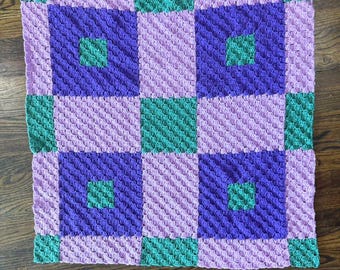 Deborah Small Quilt Afghan C2C Crochet Pattern
