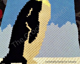 Penguin Afghan C2C Crochet Pattern, Written Row Counts, C2C Graphs, Corner to Corner, Crochet Pattern, C2C Graph