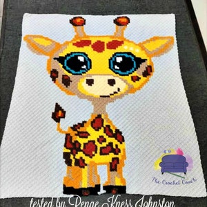 Baby Giraffe Afghan C2C Crochet Pattern, Written Row Counts, C2C Graphs, Corner to Corner, Crochet Pattern, C2C Graph image 5