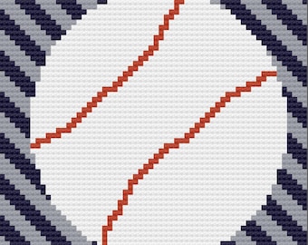 Little Slugger Kids Afghan C2C Crochet Pattern,