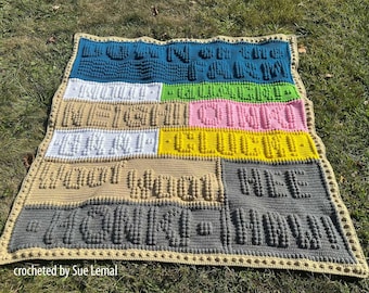 Down on the Farm  Afghan Crochet Pattern: Bobble Stitch
