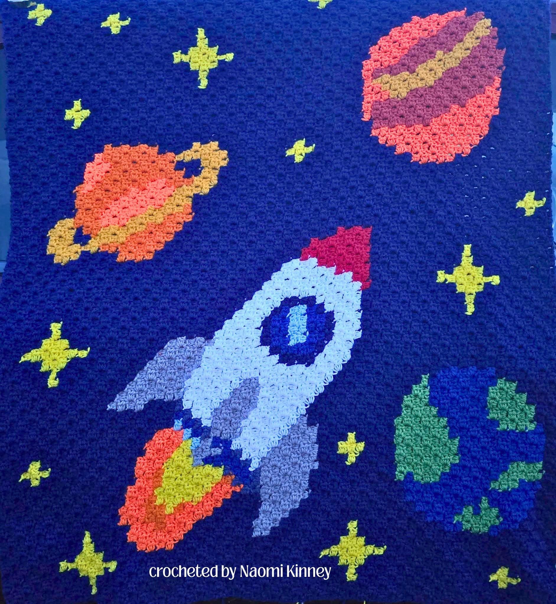 Rocket to the Stars Afghan