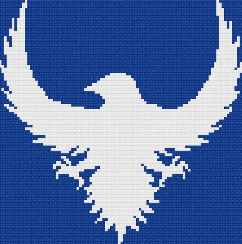 Corner to Corner Crochet Pattern Set of 5 Eagle Afghan Patterns Written Row Counts C2C Graph C2C Crochet Pattern C2C Graphs