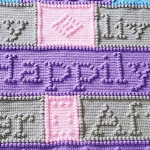 and they lived Happily Ever After Afghan, Bobble Crochet Pattern, Graph and Written Row by Row Included