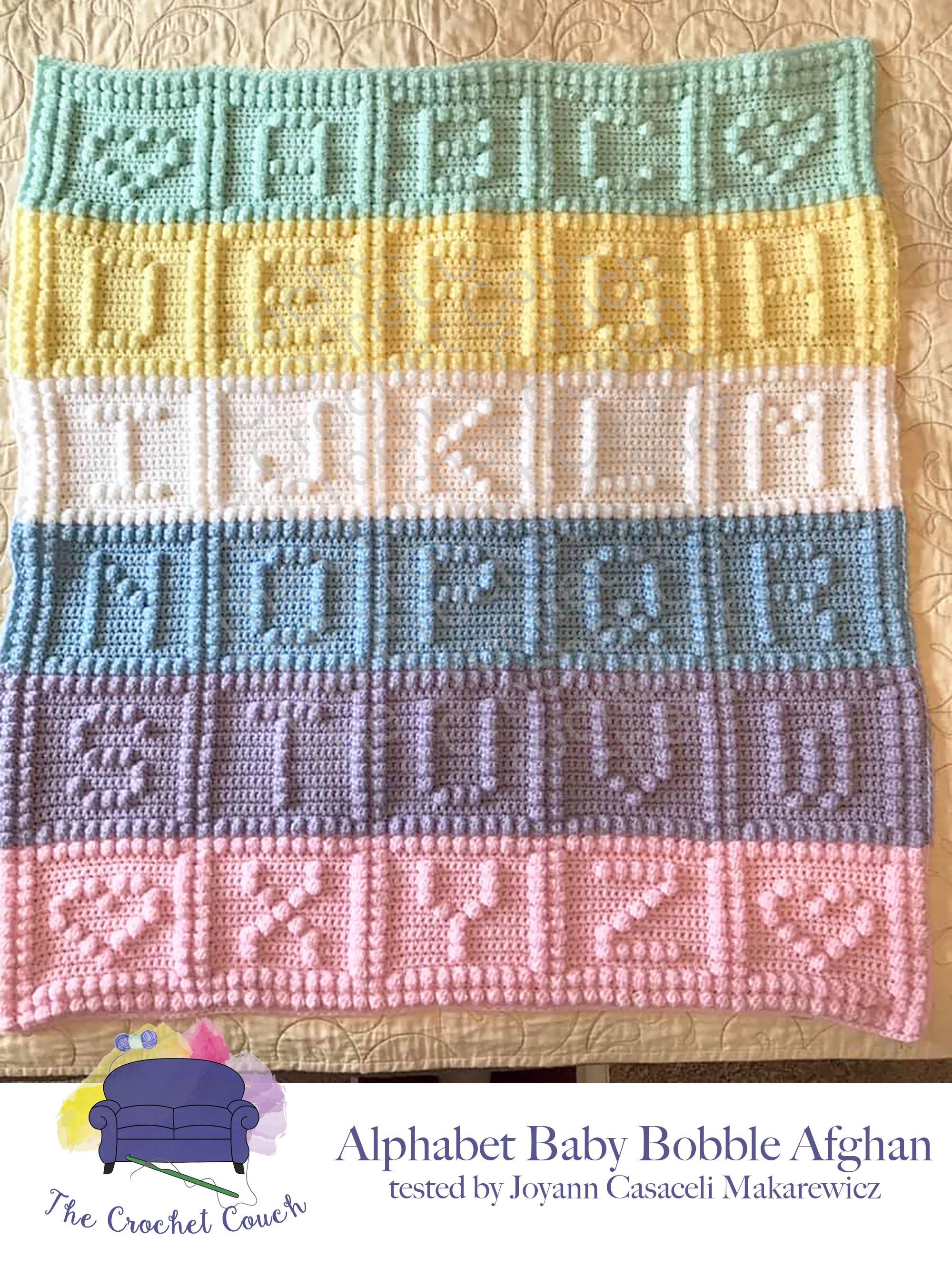 Alphabet baby blanket hotsell