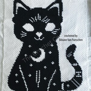 Celestial Cat Afghan Crochet Pattern: Mini C2C (Digital Download)