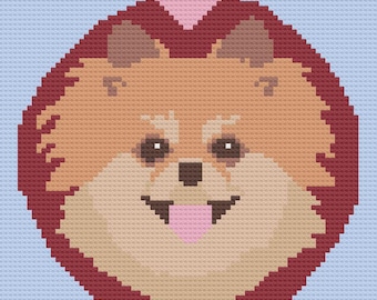 Pomeranian Afghan C2C Crochet Pattern, Written Row Counts, C2C Graphs, Corner to Corner, Crochet Pattern, C2C Graph
