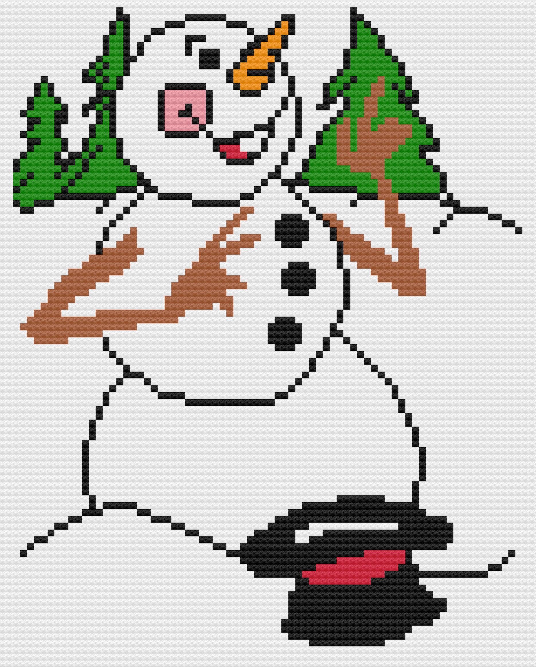 Graphgan Four Seasons Tree Afghan C2C Crochet Pattern Written Row by Row C2C Pattern Instant Download Color Counts C2C Graph