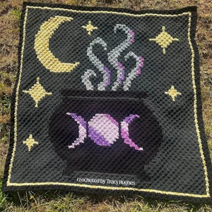 Just a Little Magic – Cauldron Afghan Crochet Pattern: C2C (Digital Download)