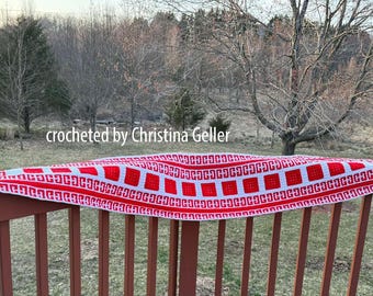 Set the Table 2, Mosaic Table Runner Crochet Pattern
